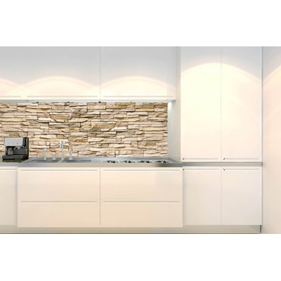 DIMEX ART Фототапет за кухня - бежова естествена облицовка 180 x 60 см