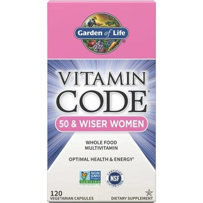 Garden of Life Vitamin Code Raw Women 50 pro ženy po padesátce 120 kapsúl