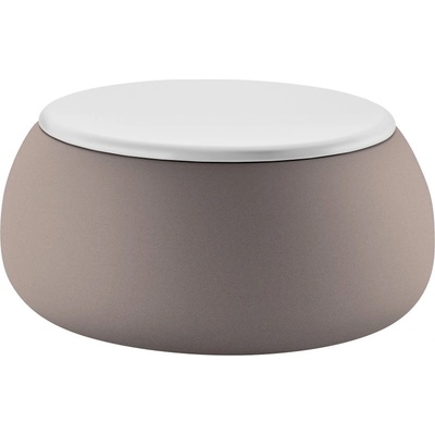 PLUST collection Stolík T Ball, teplá sivá