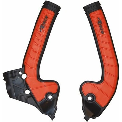 RACETECH (RTECH) kompletní kryty rámu BI-MATERIAL SUPER GRIP KTM SX 85 '18-'24 barva oranžová / černá