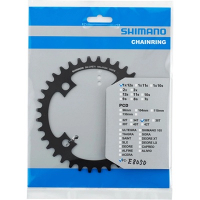 Prevodník 11/12 rýchlostí 34/36 zubov SHIMANO STEPS 36