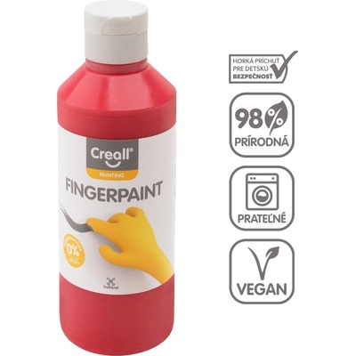 Creall prstová farba 250 ml červená