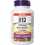 Webber Naturals Vitamin B12 Methylcobalamin 1200 mcg [80 Таблетки]