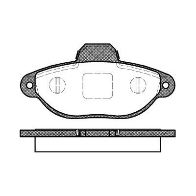 Sada brzdových platničiek kotúčovej brzdy REMSA 0414.20