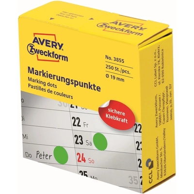 Avery Zweckform 3855 etikety 19mm světle zelené