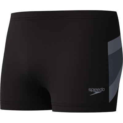 Speedo pánske plavky Hyperboom Aquashort 6 čierne/sivé