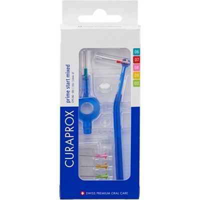 Curaprox CPS Prime Start Mixed mezizubní kartáčky 5 ks + handy držák UHS 409 a UHS 470 – Hledejceny.cz