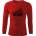 DRAGOWA FIT-T Тениска с дълъг ръкав Nabis, червена, 160 г/м2 (8397)
