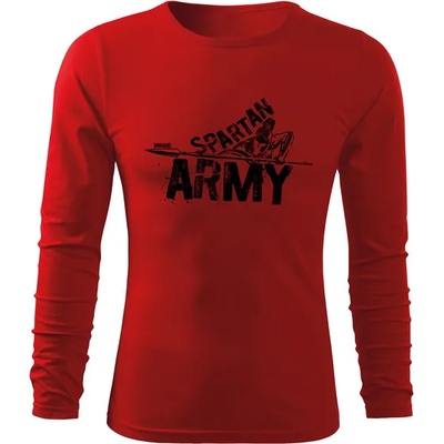 DRAGOWA FIT-T Тениска с дълъг ръкав Nabis, червена, 160 г/м2 (8397)