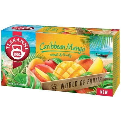 Teekanne World of Fruits Caribbean Mango ovocno-bylinný čaj 20 x 2,25 g