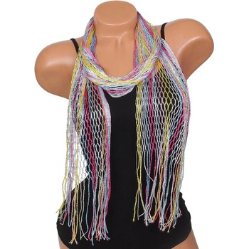 Мрежест шал в свежи цветове