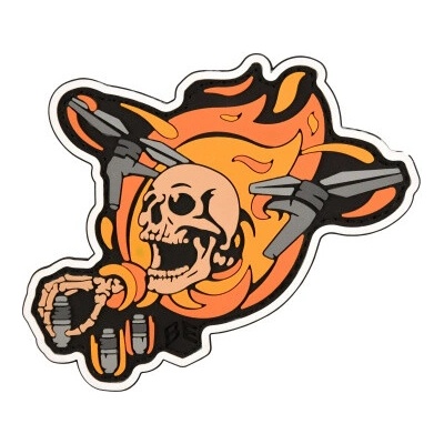 PVC nášivka "Skull-Drone", Brand Element