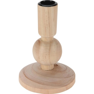 SVIETNIK drevo na konic sviečku 13CM//ASH514300