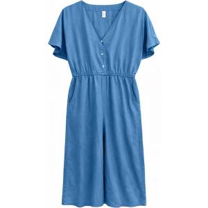Mazine Дамски гащеризон Mazine Women's Wide Leg Tencel Jumpsuit - Dark Blue Wash (102-5335-0113)