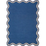 Flair Rugs Тъмносин ръчно изработен килим със смес от вълна 160x230 cm Rivo Wool - Flair Rugs (503119382668)