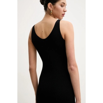 Gant Рокля Gant в черно среднодълга с кройка по тялото 4502086 (4502086)