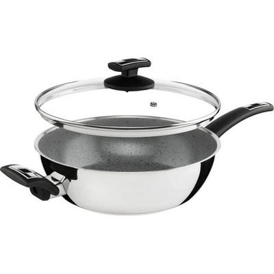 Kolimax Cerammax Pro Comfort, s rukojetí a úchytem, s poklicí, průměr 26 cm, šedý granit