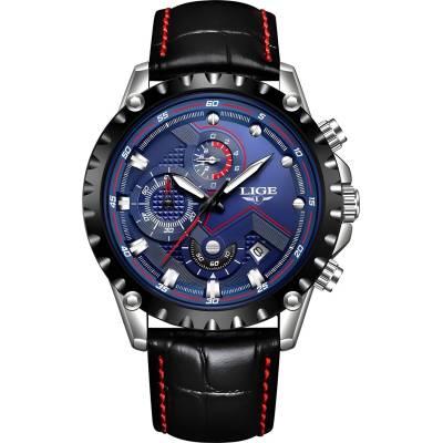 LIGE Часовник lige lu-4062 - Черен / Син kp4062 (lu-4062)