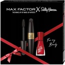 Max Factor False Lash Effect řasenka Black 13,1 ml + Sally Hansen lak na nehty 220 Red 9,2 ml dárková sada