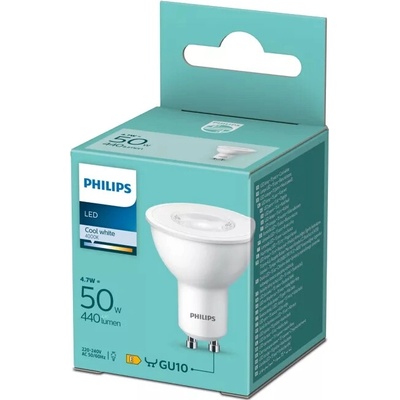 Philips 8719514353923 LED žiarovka GU10 4,7W/50W 430lm 4000K 36D