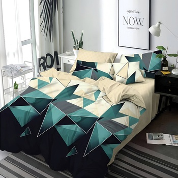 EmonaMall Двулицево спално бельо EmonaMall, 6 части - Модел S16798 (S16798-33333d)