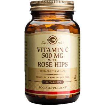 Image 1 of Solgar Vitamin C 500 mg with Rose Hips [100 Таблетки]