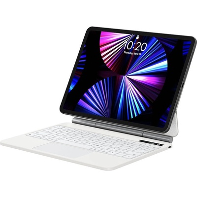 Baseus Brilliance Pro Wireless Touchpad Keyboard Case Digital Display (ARJK010302) - полиуретанов калъф, клавиатура, тракпад и поставка за iPad Pro 12.9 M2 (2022) iPad Pro 12.9 M1 (2021), iPad Pro 12