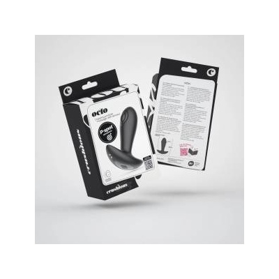 Boss of Toys Crushious Octo Black Remote-Controlled Tapping Plug, 12 cm, 10 Modes