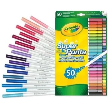 Crayola Crayola: Комплект тънки и дебели маркери с четка - 50 бр