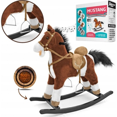Hojdací koník Milly Mally Mustang Tmavo Hnedý