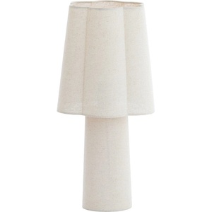 Light & Living Бяла настолна лампа с текстилен абажур (височина 50 cm) Musaby - Light & Living (1892826)