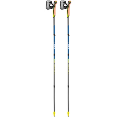 LEKI Щеки за нордик ходене Leki Traveller FX. One Carbon Nordic walking poles - Silvergray / Midnightblue Dark Metallic / Neon Yellow - размер 115 cm (526-0941-0112)