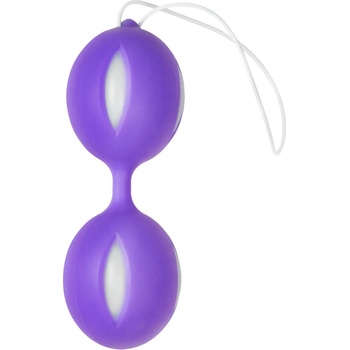 Image 1 of Easytoys Wiggle Duo Soft Double Kegel Balls Purple/White