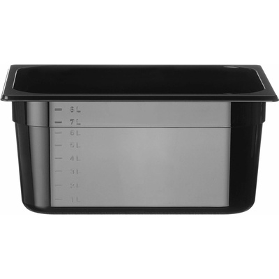 Hendi Gastronádoba 1/2, GN 1/2, 9,5 L, Čierna, 325x265x(H)150mm