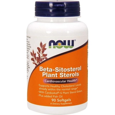 Now Foods NOW Beta-Sitosterol Plant Sterols optimalizace cholesterolu 90 softgelových kapslí