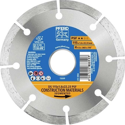 Pferd diamantový rezný kotúč 115 x 22.23 mm 68300044
