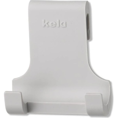 Kela Закачалка kela tim за стъклена врата или параван - светлосива (kela 20618)