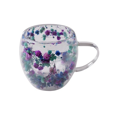 CupHup Стъклена термо чаша CupHup Passion Flower, Двойно дъно, Queen of the Night (02-24)