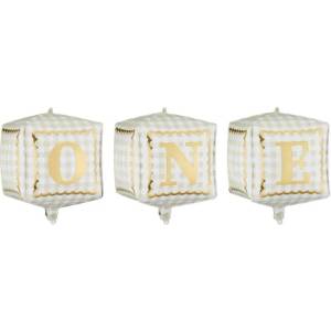 Party Deco Фолиеви балони кубчета „one (fb389)