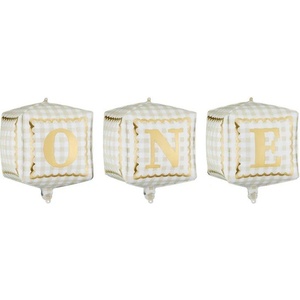 Party Deco Фолиеви балони кубчета „one (fb389)