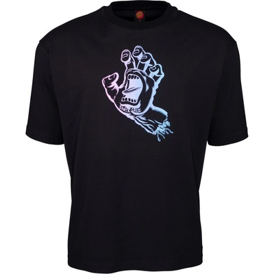 SANTA CRUZ OUTLINE FADE HAND TEE Black