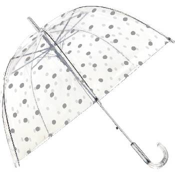 Smati Куполен чадър Smati сребърен грах прозрачен (UBUL5050)