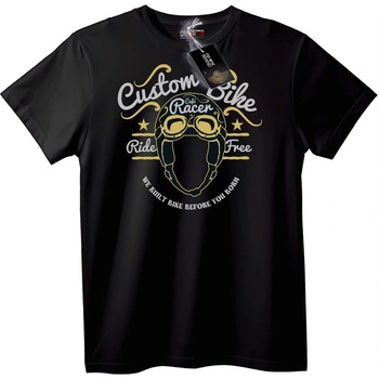 NOONEBRAND Тениска Персонален Байк Cafe Racer - 2XL, Black