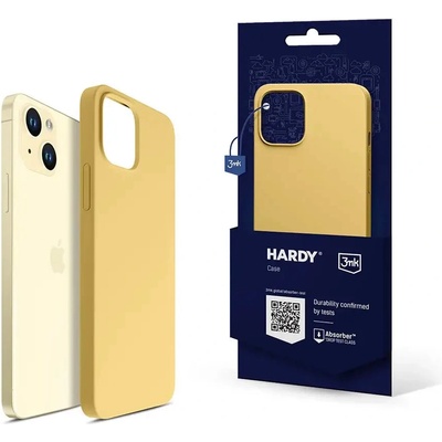 3mk Protection 3mk Hardy Silicone MagCase калъф за iPhone 15 Plus - жълт (5903108527323)