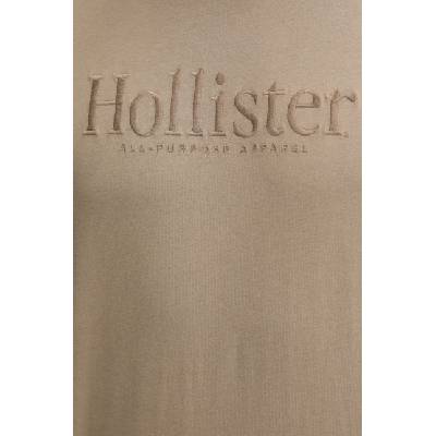 Hollister Co Памучна тениска Hollister Co. в бежово с апликация KI323-4213 (KI323.4213.411)