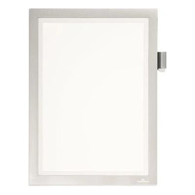 Informačný panel, A4, samolepiaci, na písanie poznámok, DURABLE DURAFRAME® "NOTE", strieborná