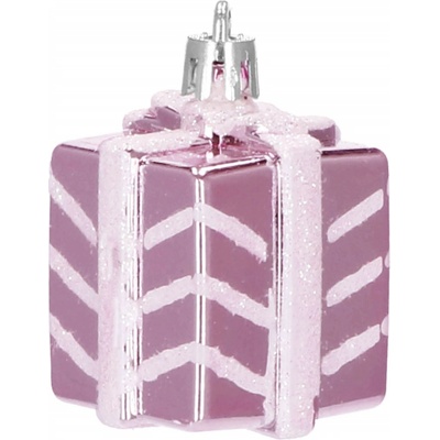 Springos Sada vianočných gúľ a ozdôb na stromček 77 ks ružová S-CA0158
