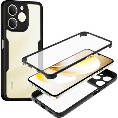 Techsuit Калъф за Realme Note 70T - Techsuit ColorVerse 360 Series + Протектор - Черен