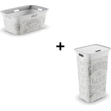 KIS Chic Basket Laundry Bag, 45L 006709WHGLLB