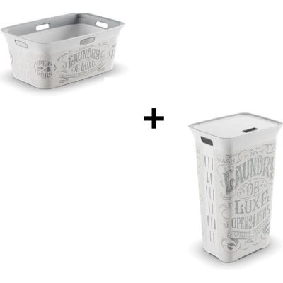KIS Chic Basket Laundry Bag, 45L 006709WHGLLB
